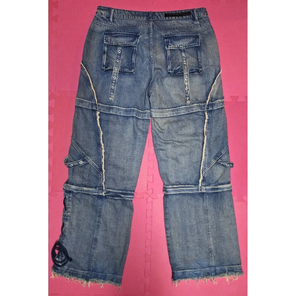 Rockstar Original RSM250 Baggy Fit Jeans convertible Zip-Off Pants Size 40 Men's